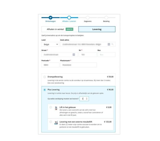 Weba - Floor-based delivery options Weba - Floor-based delivery options